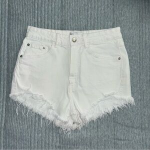 ZARA White Denim Women's Shorts